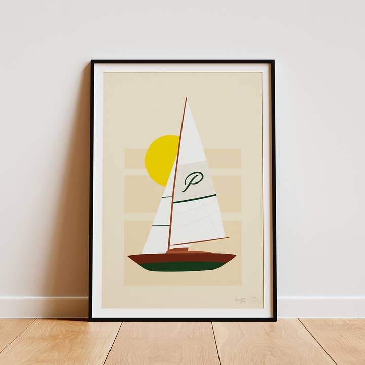 Sailing Boat - Art Print for wholesale by PREMIÈRE BASE
