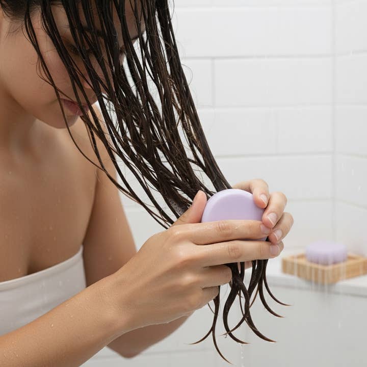 Après-shampoing solide Lavande + Romarin | Lisse et renforce pour la vente par Eco Haven
