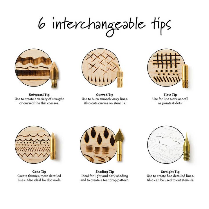 Plaid Crafts - Wholesale Craft Supplies - Plaid Decorative Wood Burning Tool 8 Piece