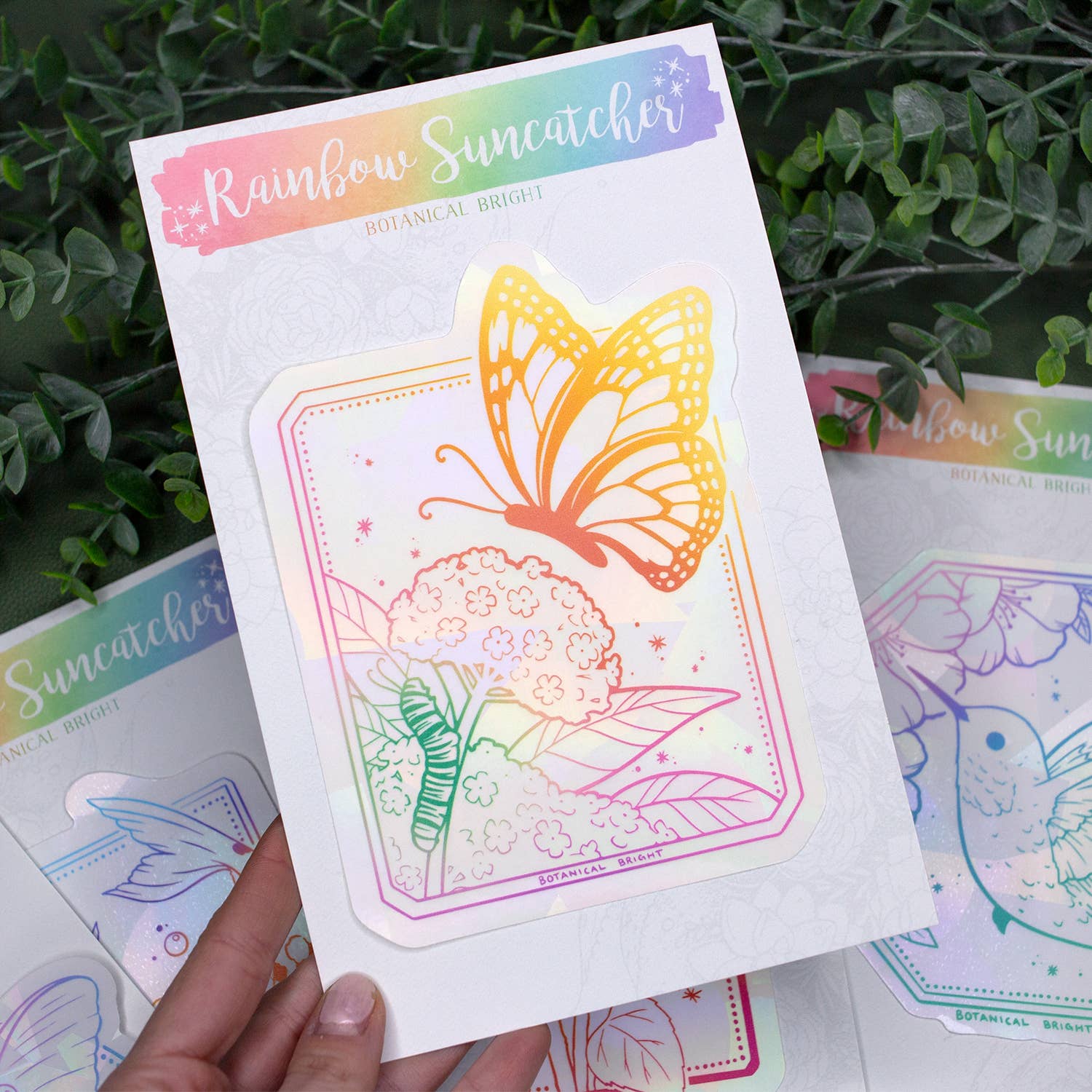 Botanical Bright - Wholesale Suncatcher - Monarch Butterfly Sun Catcher Rainbow Maker Window Sticker1