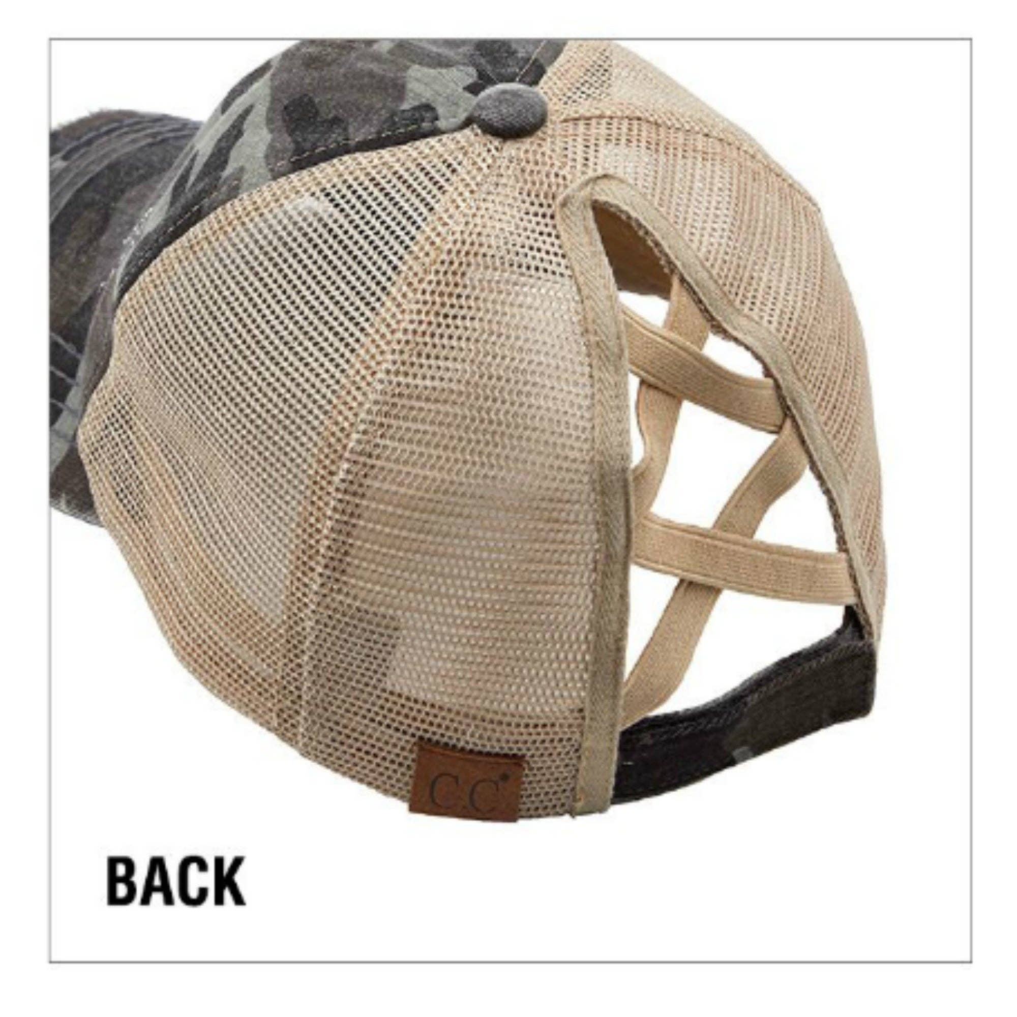 Truly Contagious – Großhandel Ponytail-Cap – Damen – CC Mehrstufige Criss-Cross-Ponymütze (BT-780)19