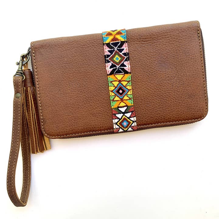 Virginia Wallet - Multi-Color Diamonds for wholesale by arloom