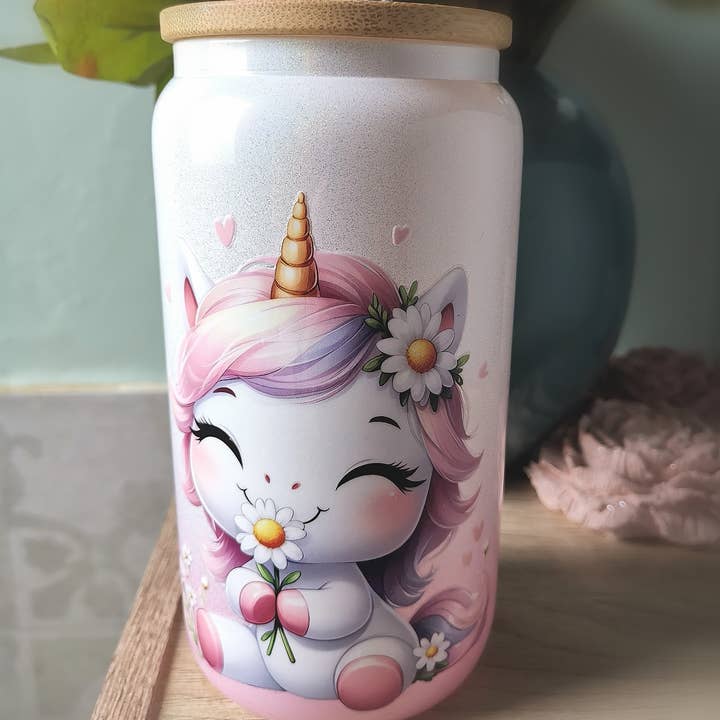 Biotandem - Wholesale Drinking Glass/Cup - Gradient straw drinking glass with bamboo lid