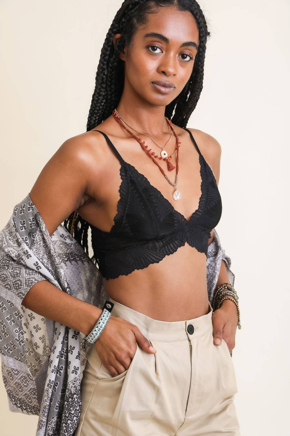 Leto Accessories - Wholesale Bralette - Women's - 🦋 Fly Like a Butterfly Lace Bralette - Summer Love8