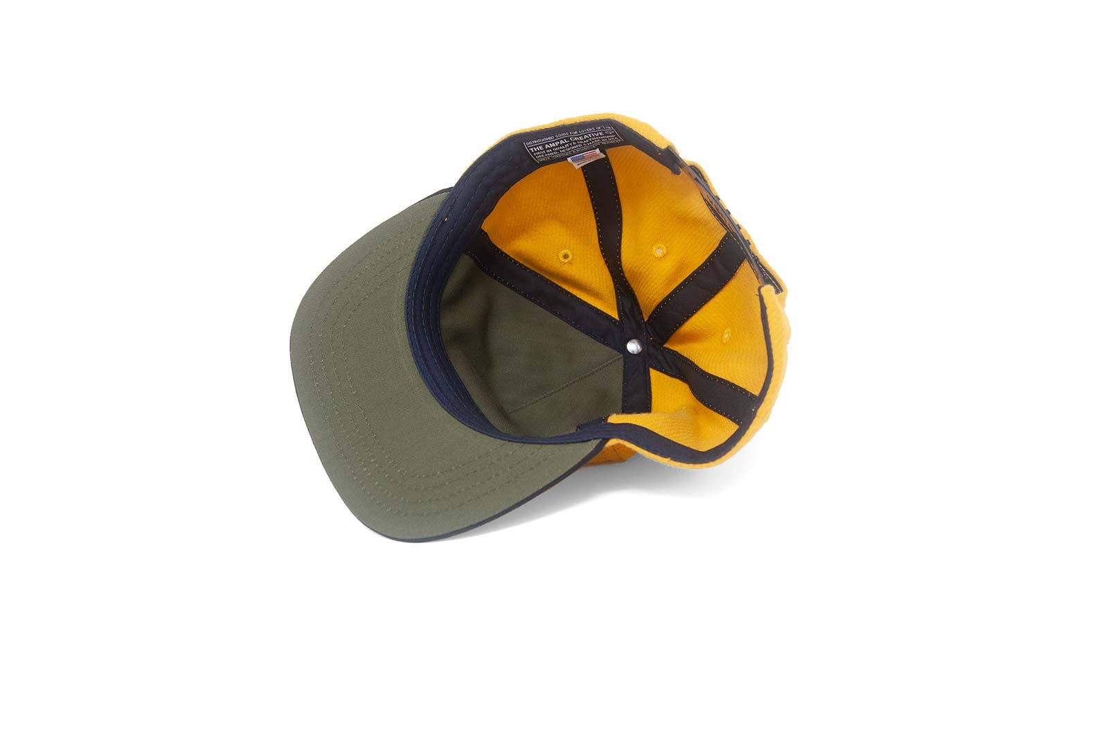 The Ampal Creative - Wholesale Flat Brim Cap - Unisex - LIVE FAST Gold - Snapback2