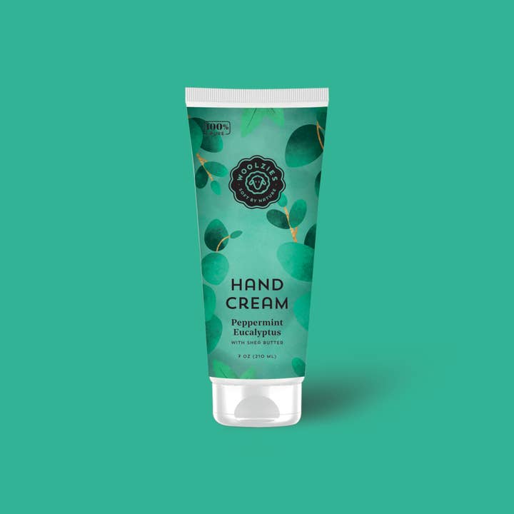 7oz. Peppermint Eucalyptus Hand Cream for wholesale by Woolzies
