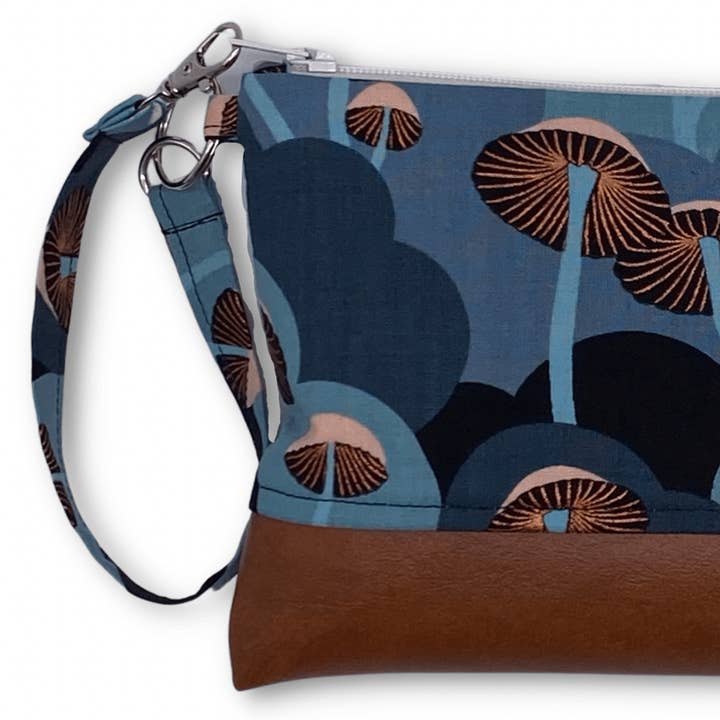 Mushroom Hill Large Zipper Pouch for wholesale by Daisie Maze