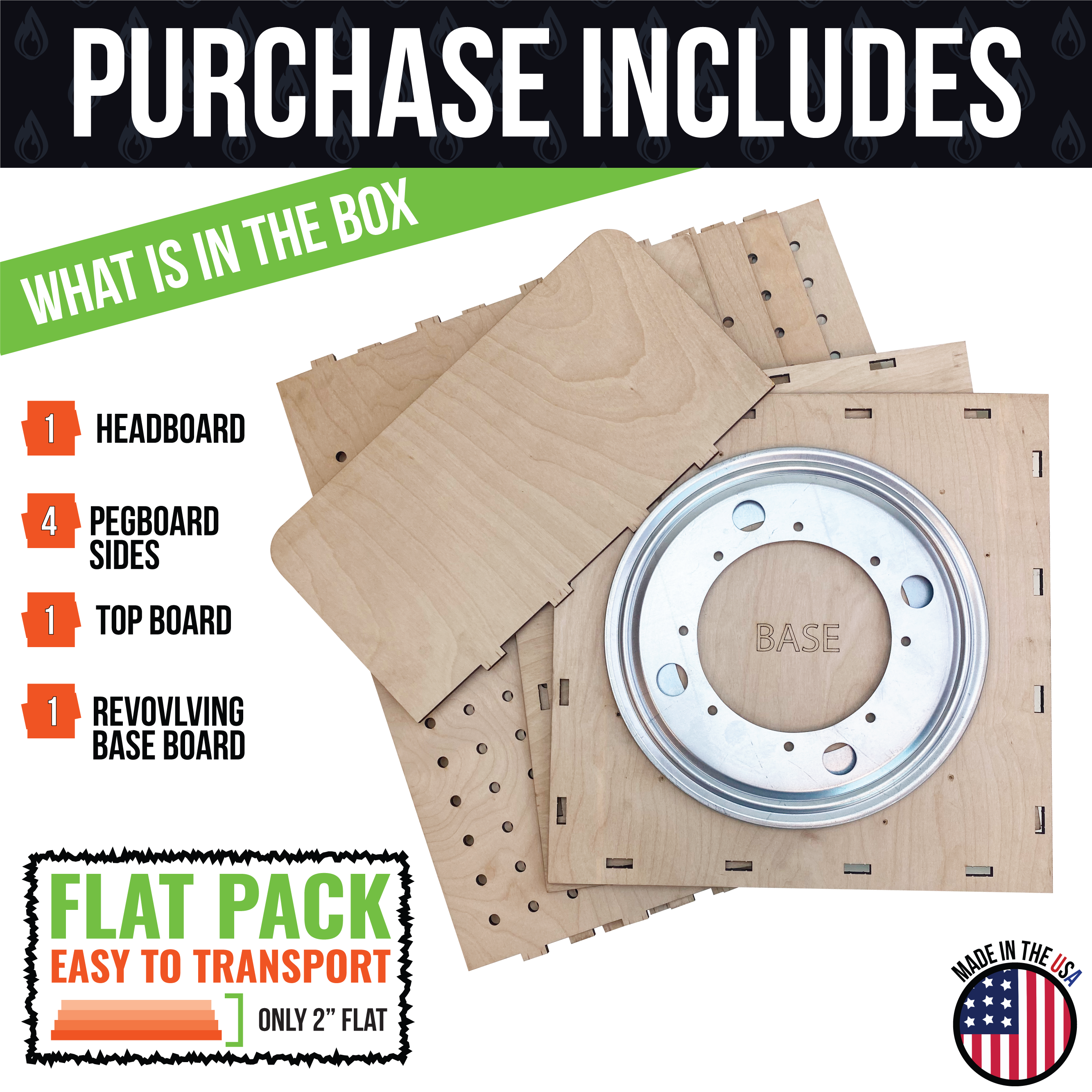 Torched Displays – Großhandel Verkaufsdisplay-Ständer/-Gehäuse – Drehbares Steckbrett-Display für Bastler6