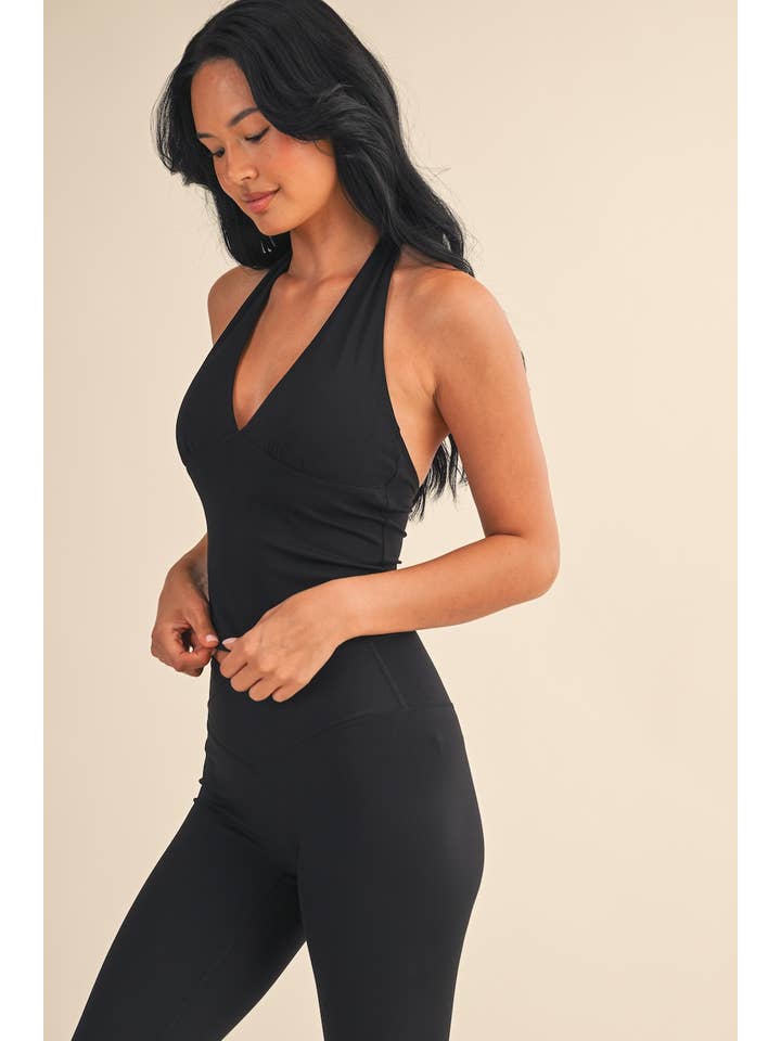 KIMBERLY C - Wholesale Athletic Top - Women's - Plunge Halter Tank25