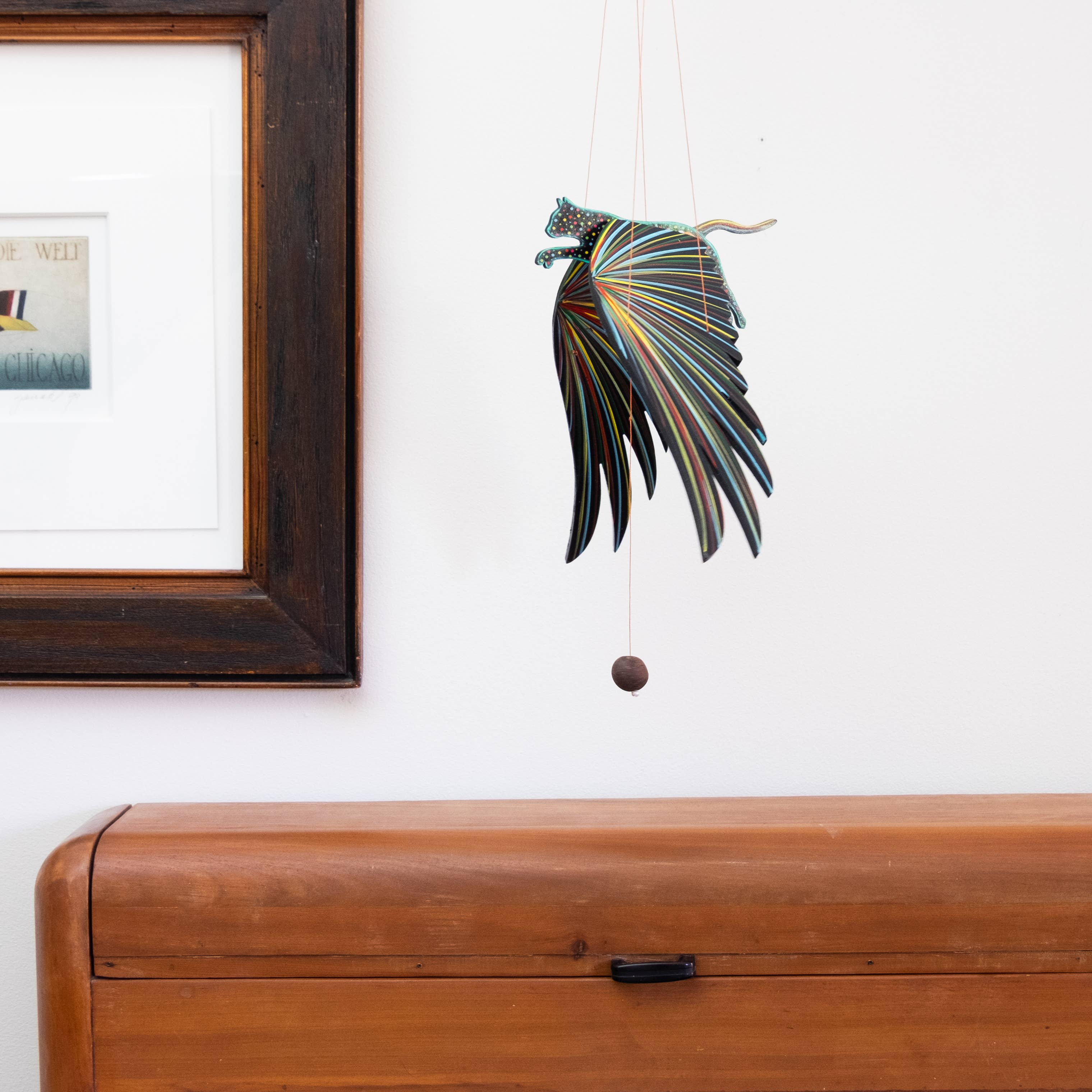 Tulia's Artisan Gallery - Wholesale Mobile - Cat Alebrije Flying Mobile3