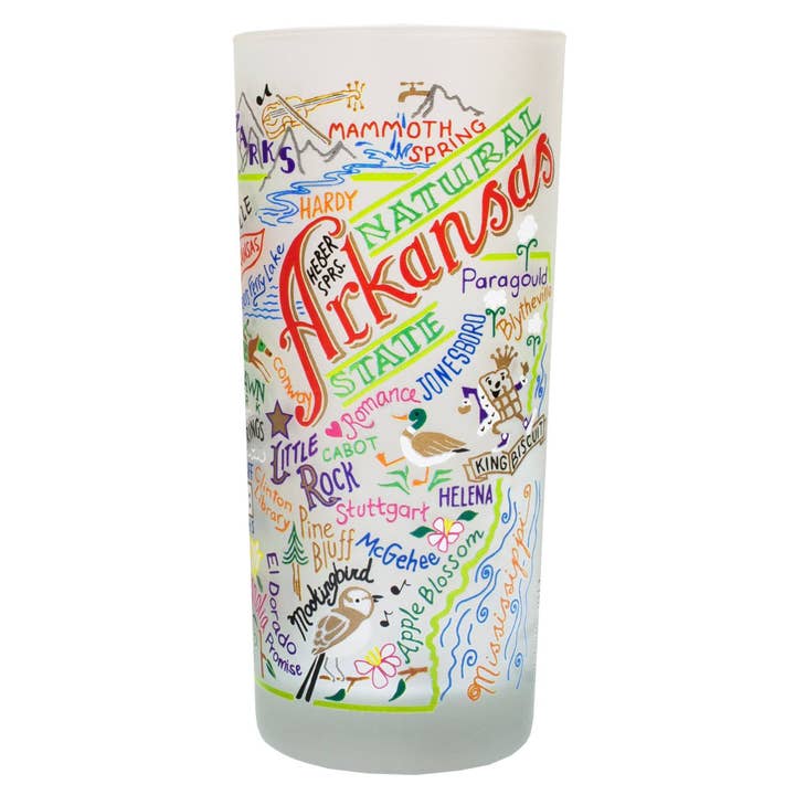 Arkansas Drinking Glass for wholesale by catstudio