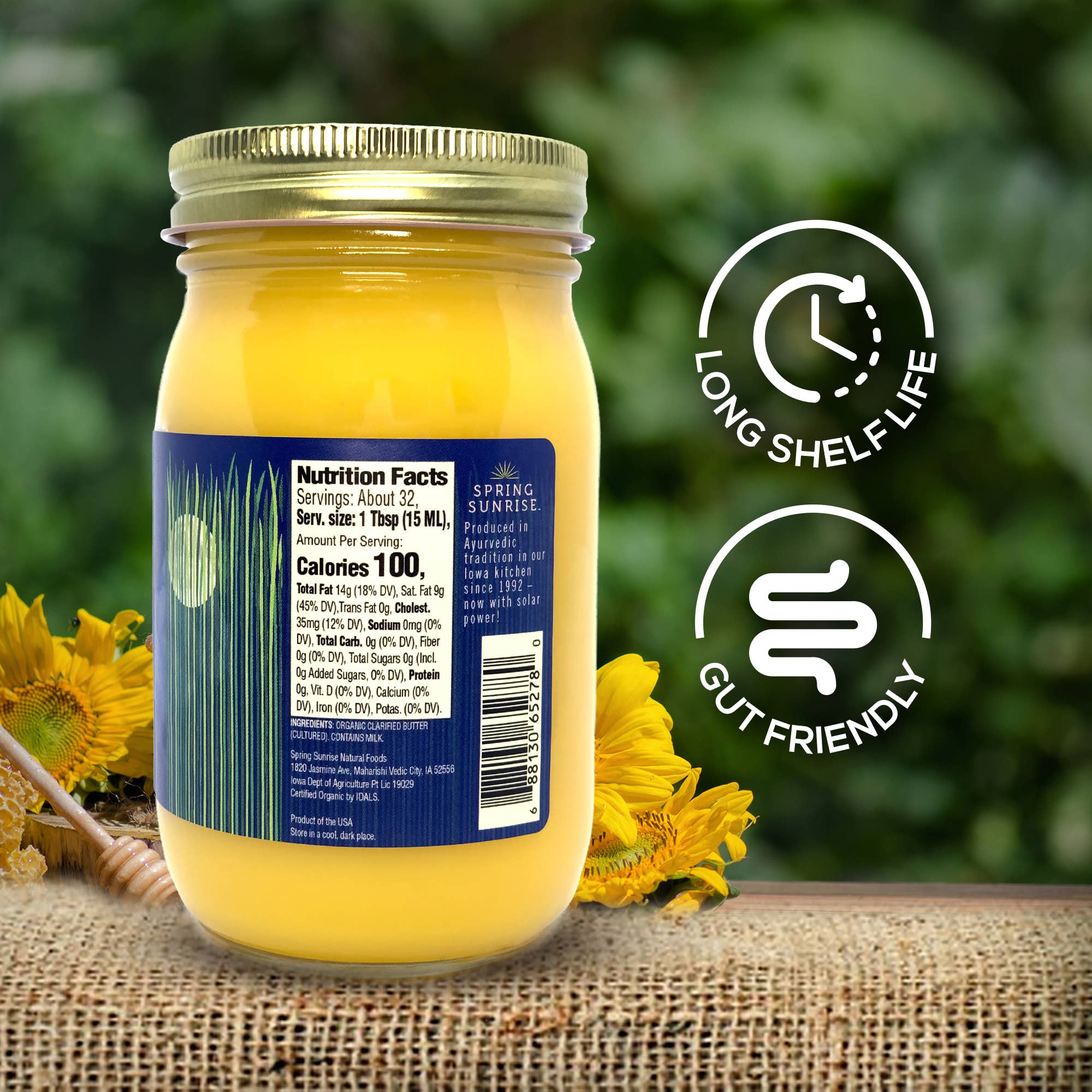Spring Sunrise Natural Foods - Wholesale Cooking Oil - Organic Cultured Ghee2