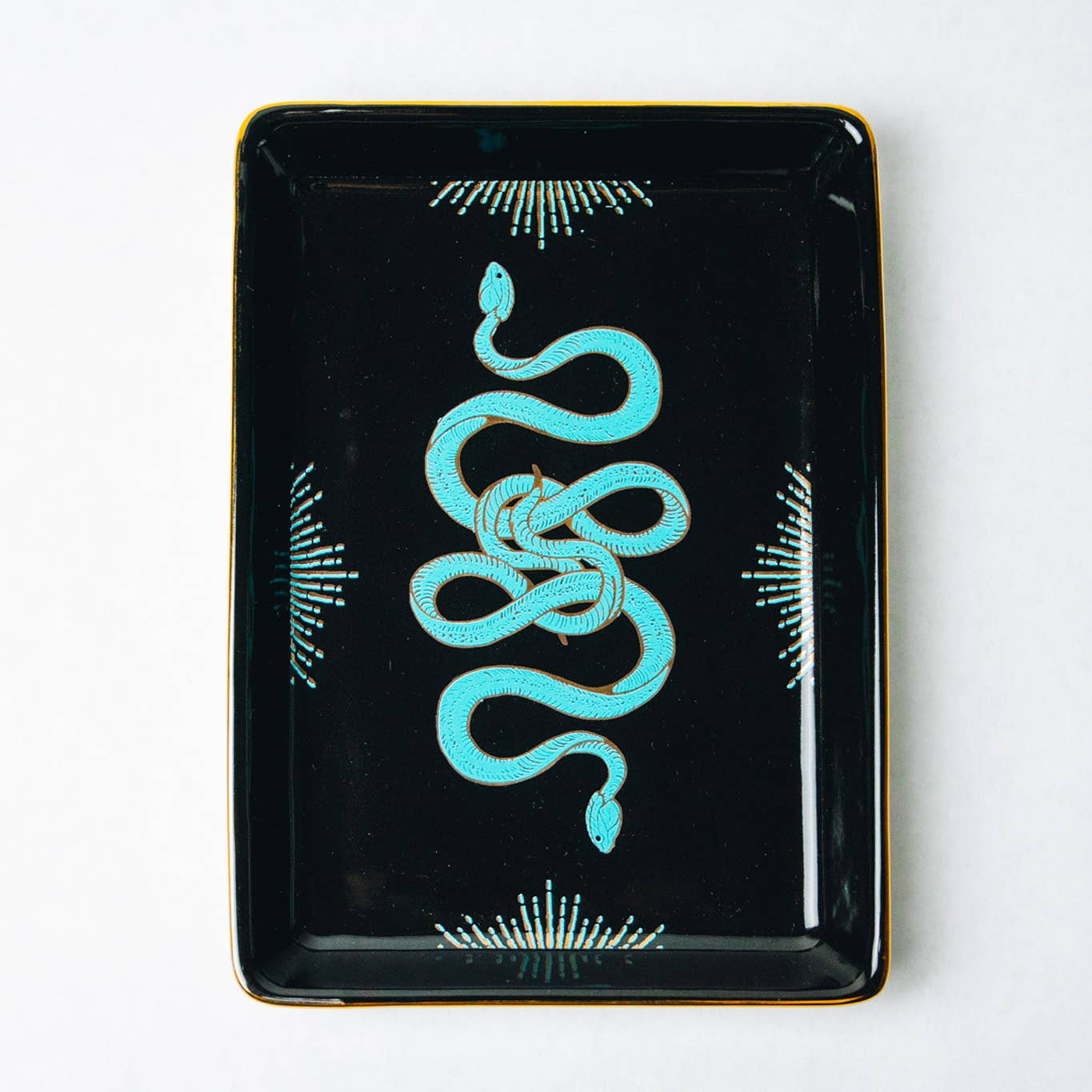 Spitfire Girl – wholesale Decorative tray – Golden Age Serpent Ceramic Tray2