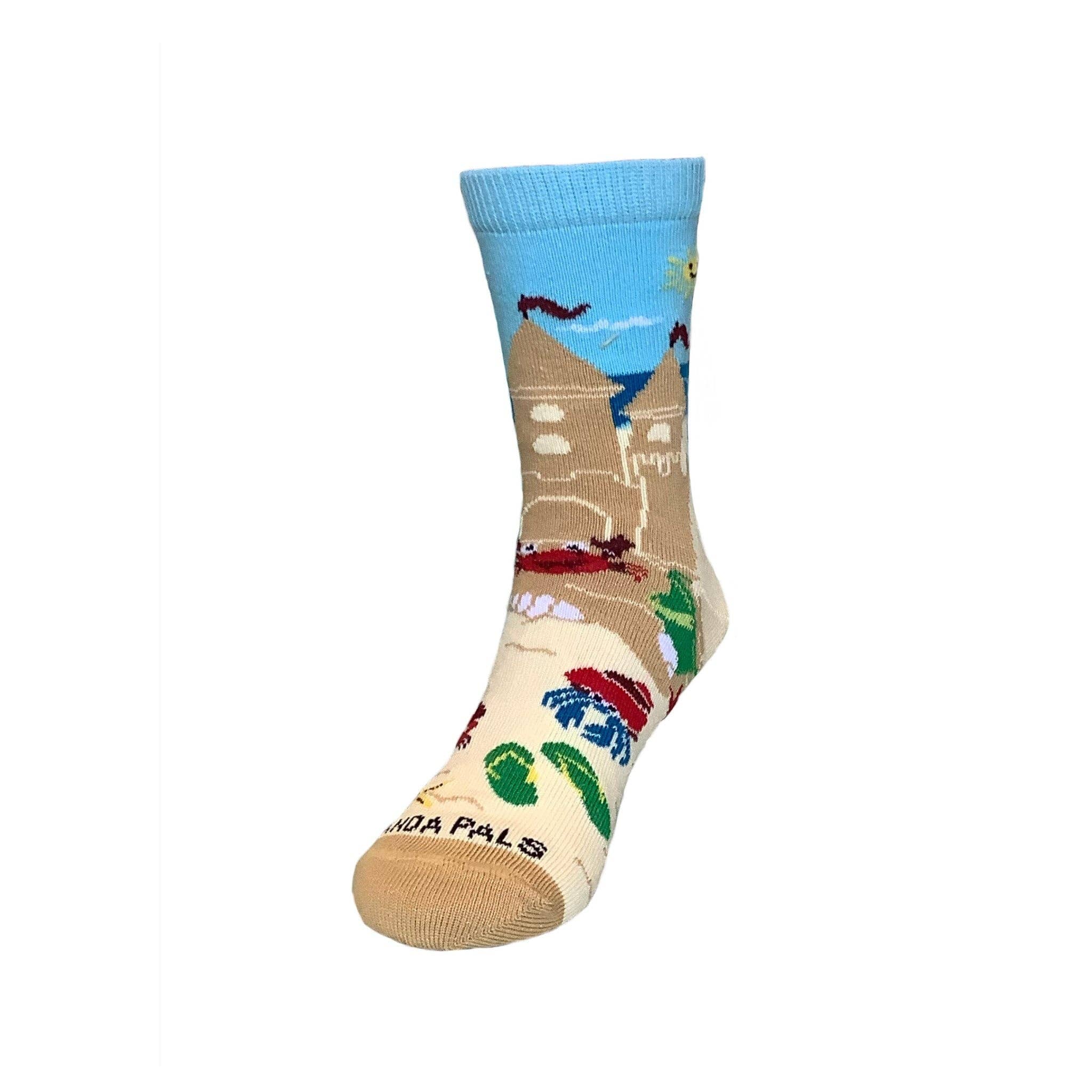 Sock Panda – wholesale Socks – Child – Sand Castle Socks (Ages 3-7) from the Sock Panda3
