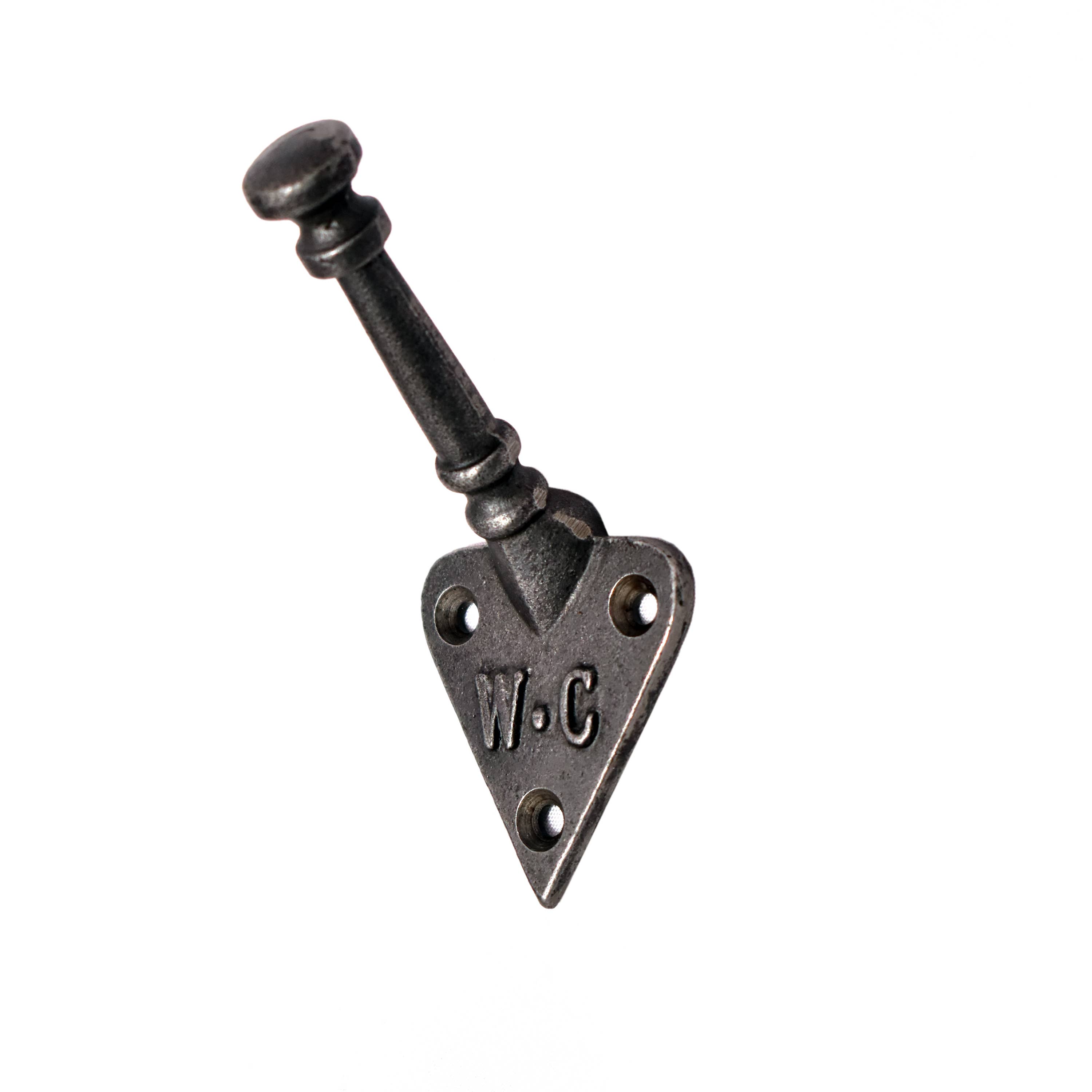 Alza - Wholesale Wall Hook - Cast Iron Wall Coat Hook Single W.C. Arts & Craft2