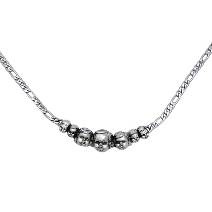 Baby Doll Heads Necklace for wholesale by Anomaly Jewelry