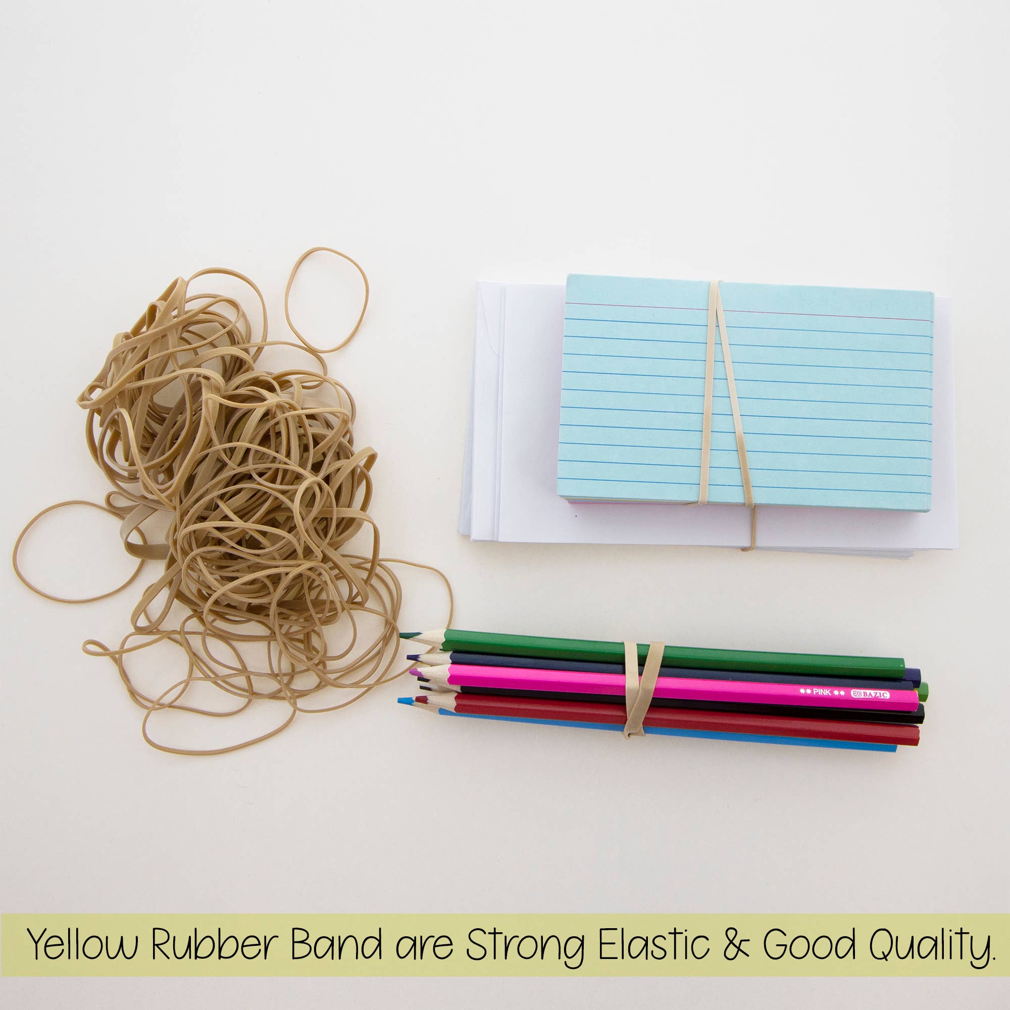 BAZIC Products - Wholesale Stationery/Notecard Set - 2 Oz./ 56.70 g Assorted Sizes Rubber Bands4
