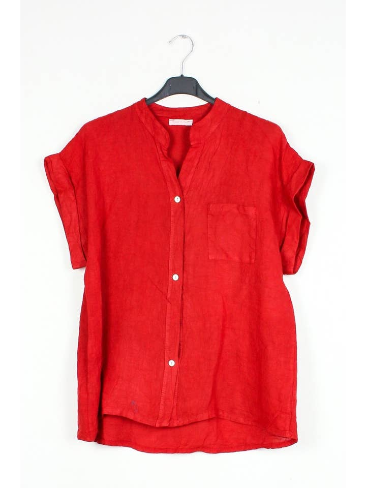 LÉA & LUC - Vente Chemise à col boutonné – femme - Chemise en 100% Lin REF.2065017