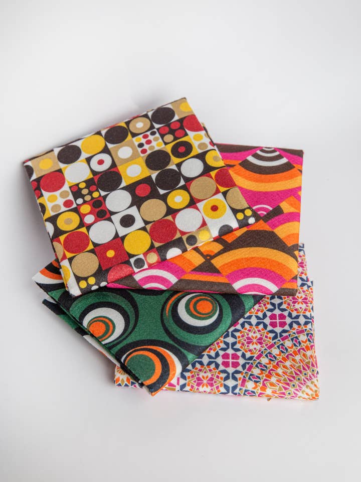 F05 - Tryckt filt - hållbar - Afrika för wholesale av Artiq Textiles