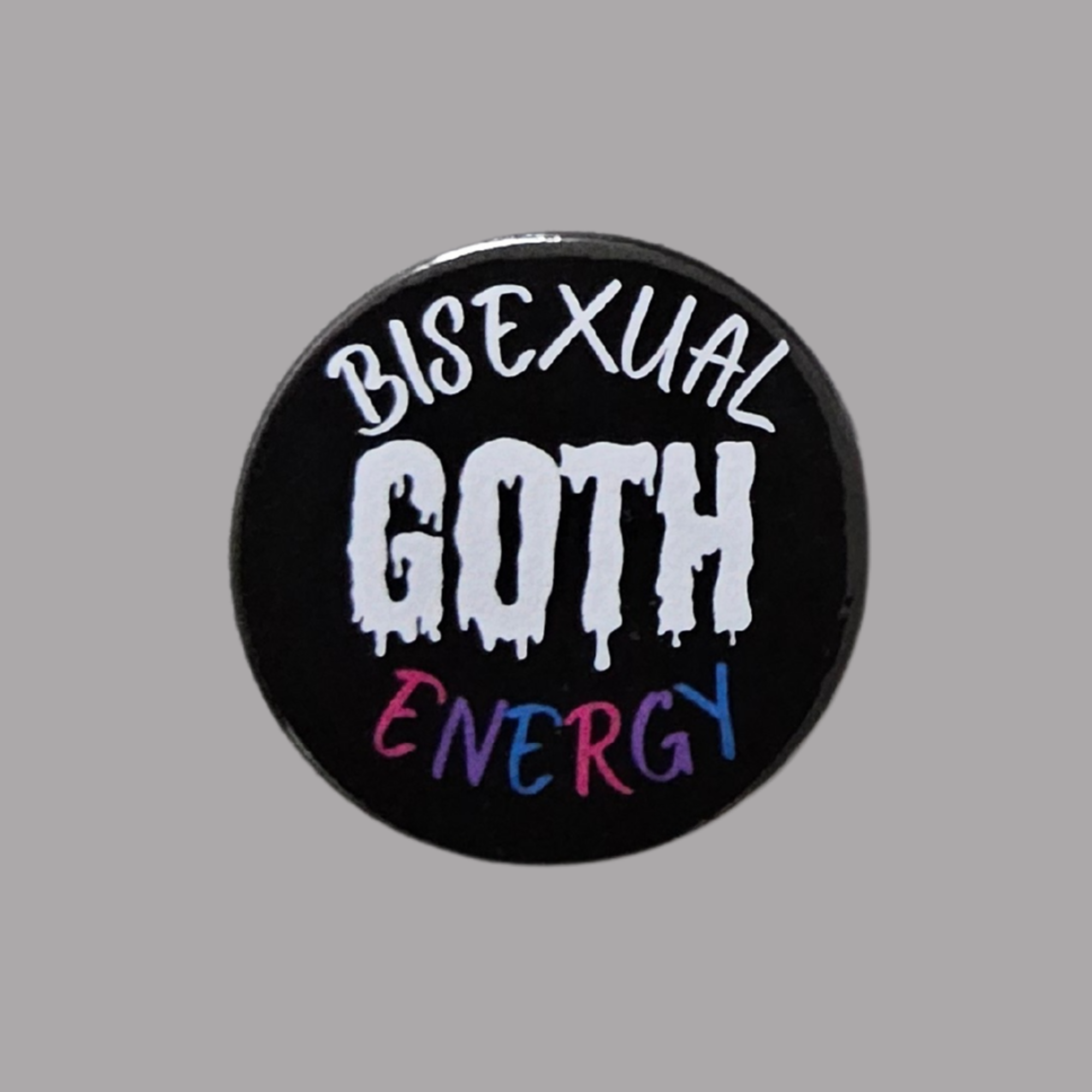 sent with Pride - Wholesale Lapel Pin/Button - Bisexual Goth and gay badges goth badges, Goth pin badge  0