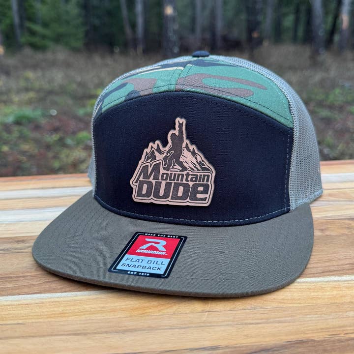 Mountain Dude Bigfoot Leather Patch Hat – 208Tees for wholesale by 208T2.0