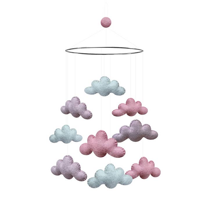 Girotondo di nuvole rosa/viola per la vendita all'ingrosso da parte di Gamcha