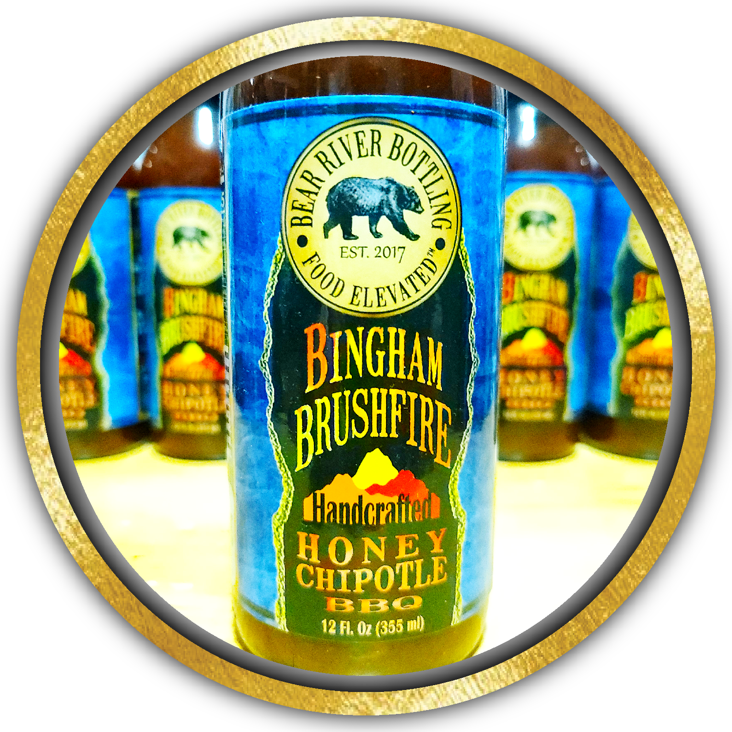 Bear River Bottling - Wholesale BBQ Sauce - Bingham Brushfire Honey Chipotle BBQ Sauce1