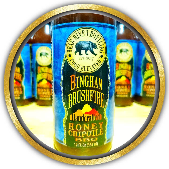 Bear River Bottling - Wholesale BBQ Sauce - Bingham Brushfire Honey Chipotle BBQ Sauce1