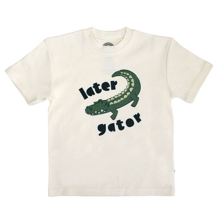 Camiseta de manga corta de algodón Later Gator Alligator para niños pequeños para venta al por mayor de Emerson and Friends