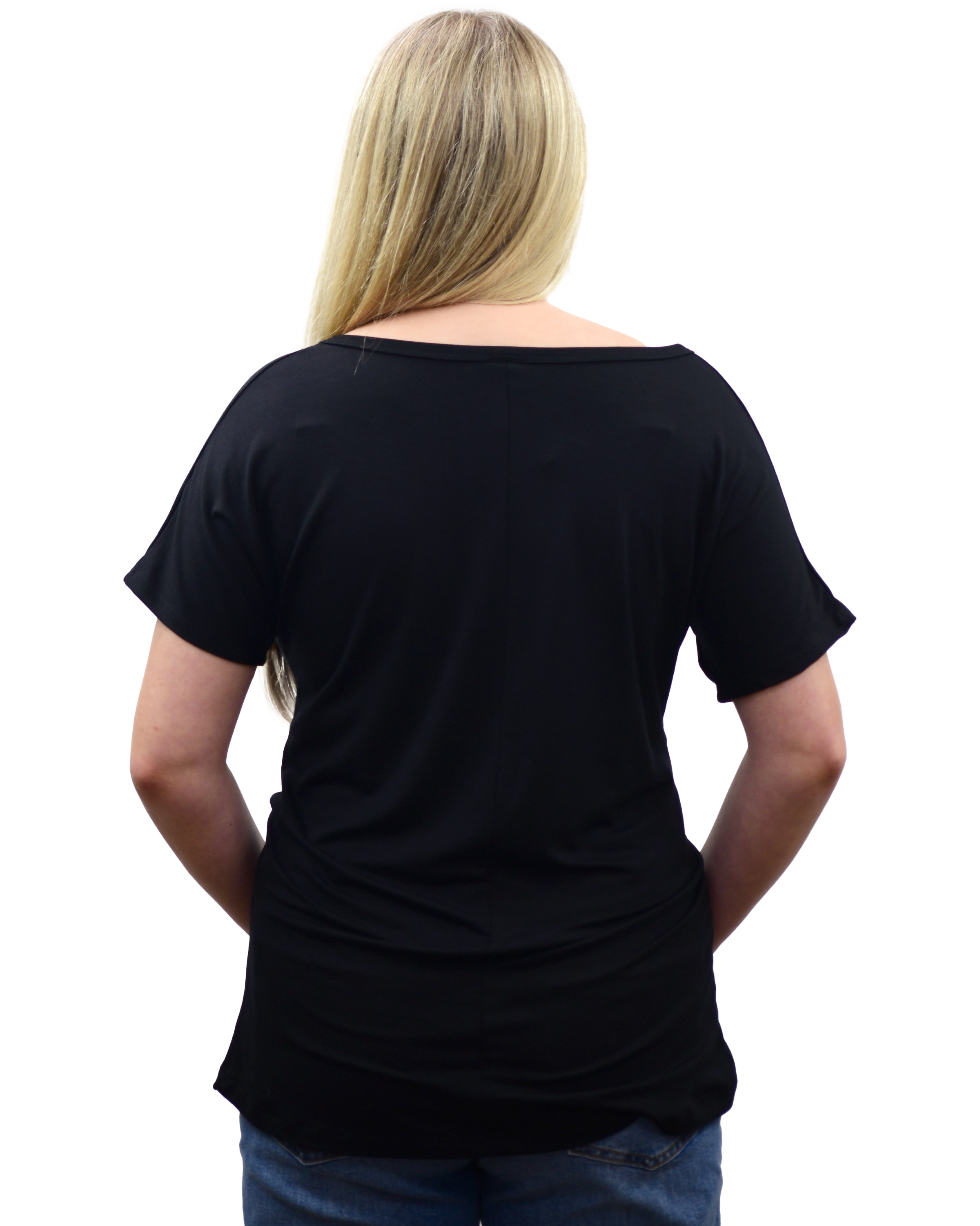 Liberty Wear Apparel – Großhandel T-Shirt mit Siebdruck – Damen – 7625N Schwarz3