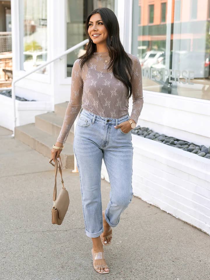 Beige Scoop Neck Cami I Taupe for engroshandel på Faire3