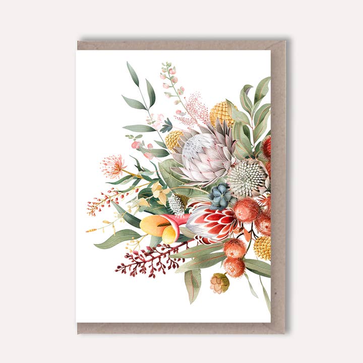 AUSTRALIAN FLORALS greeting card - Card A and other Purchase Wholesale australianfabric. Free Returns & Net 60 Terms on Faire trending on Faire.