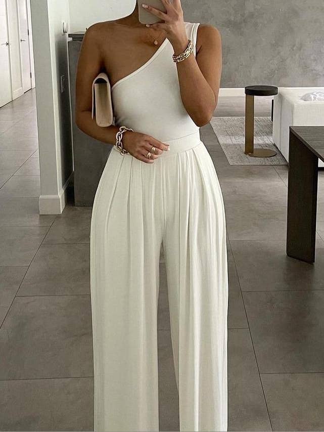 Marayn - Wholesale Jumpsuit – Women's - Asymmetrical Chic European Jumpsuit Sexy Simple1