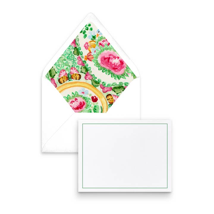 Set di cancelleria di lusso foderato Rose Medallion per la vendita all'ingrosso da parte di Ellen Davis Creative