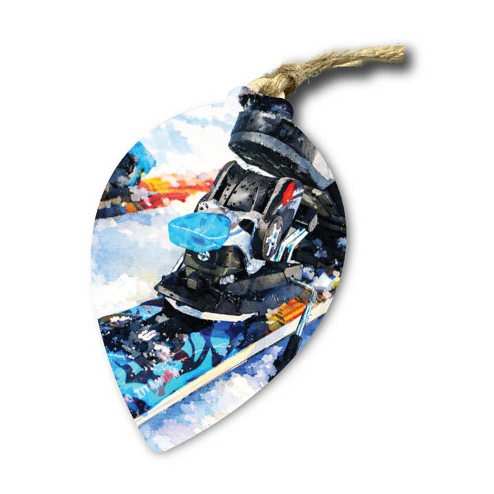 Wooden Ski Binding Puzzle Ornament – Ski Resort Gift for wholesale by The Product Barn