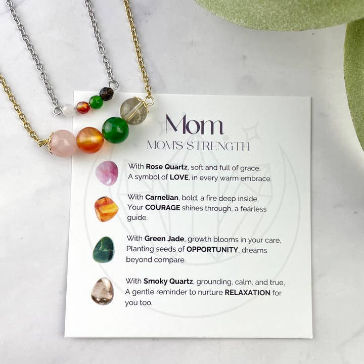 Kristall-Mama-Halskette - Ermächtigende Geschenke für Mütter für den Großhandel von WonderLight Jewelry