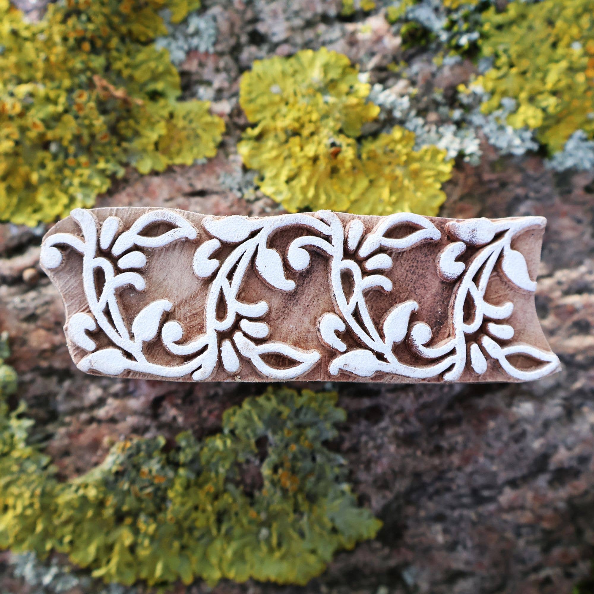 Tribal Trade GmbH – Großhandel Gummi-/Dekostempel – Stempel Holz Bordüre 7,5cm Modell 03 Borte Holzstempel8