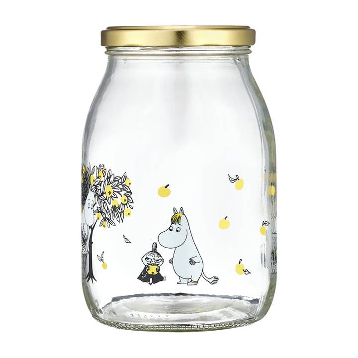 Treacle George (Muurla) – wholesale Jar – MOOMIN | Glass Kitchen Jar With Screw Top Lid | Apples | 1 L1