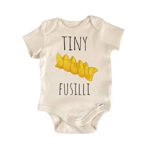 North Fork Forager LLC - Wholesale Bodysuit (Non-Footed) - Baby - Italian Italy Pasta - Baby Boy Girl Clothes Infant Bodysuit Funny Cute Newborn0