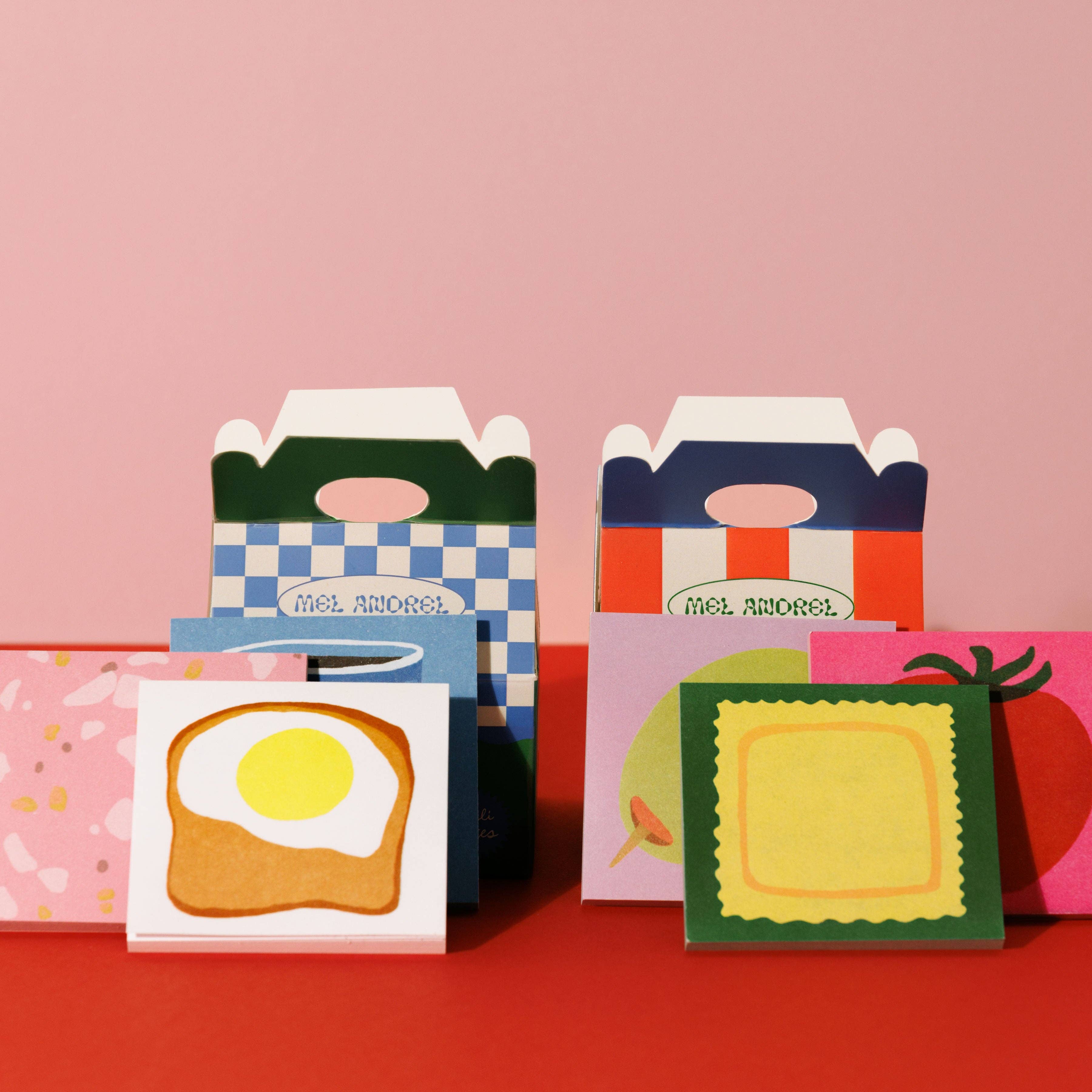 Mel Andrel - Wholesale Sticky Notes - Sticky Note Sampler 3-pack - Grocery Notes2