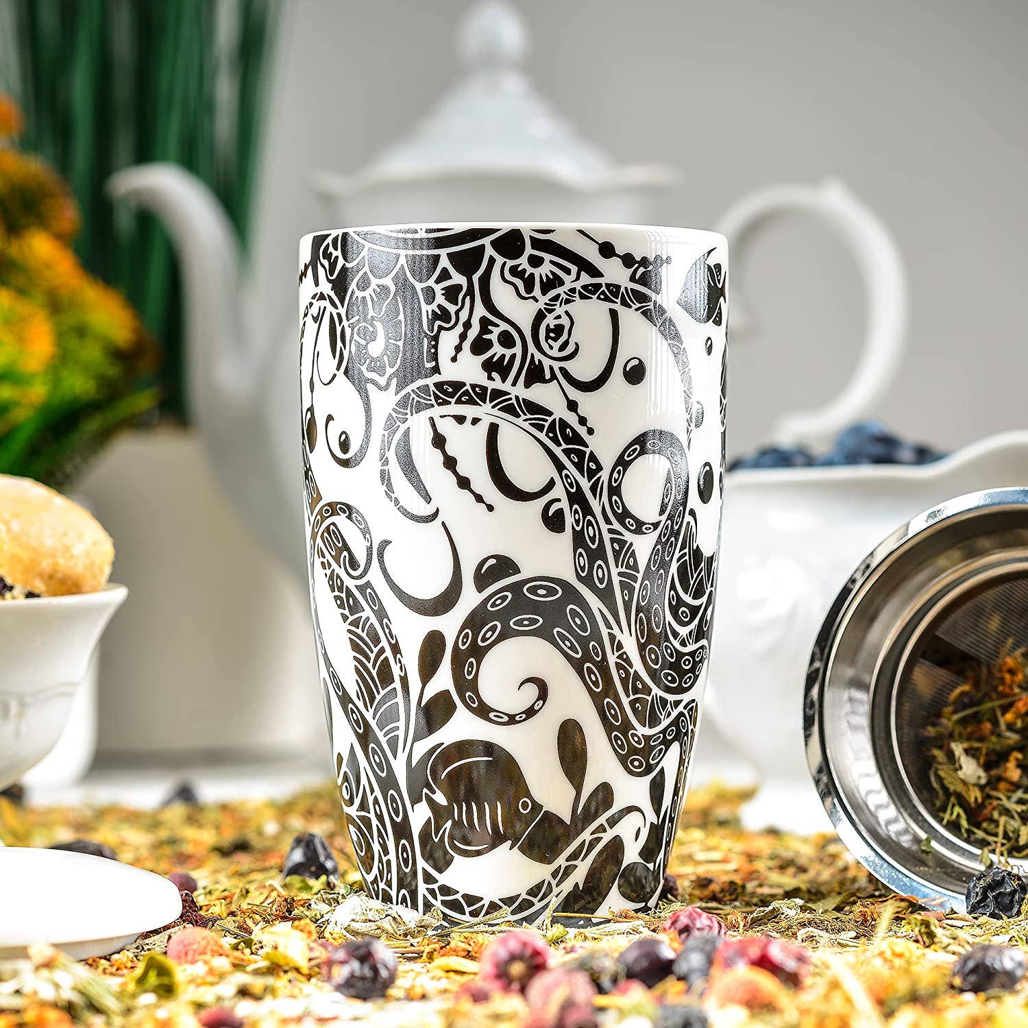 Greenline Goods - Wholesale Coffee Mug - Octopus Coffee and Tea Ceramic Mug 16oz8