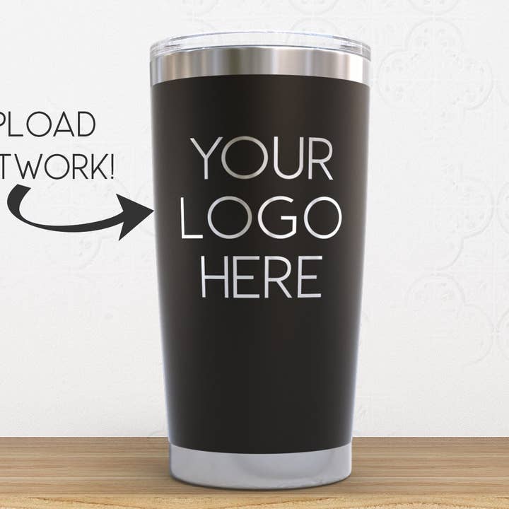 Gobelet personnalisé 20oz avec logo – Gravure laser pour la vente par The KTD Collection