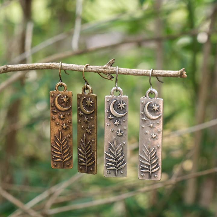 Muna Moth – wholesale Dangle earrings – Celestial Plant Earrings