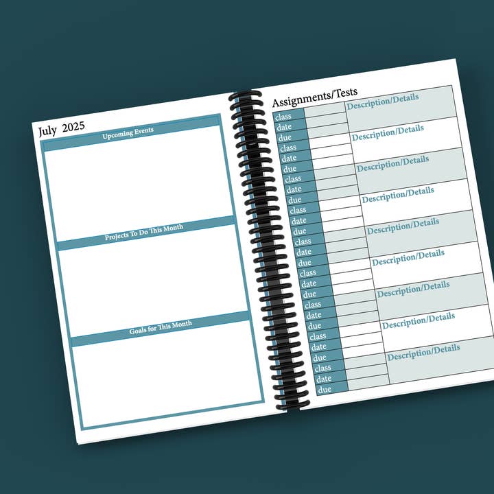 Anders Organizers - Wholesale Planner - 2025-2026 Student Academic Planner: Pink Quilt3