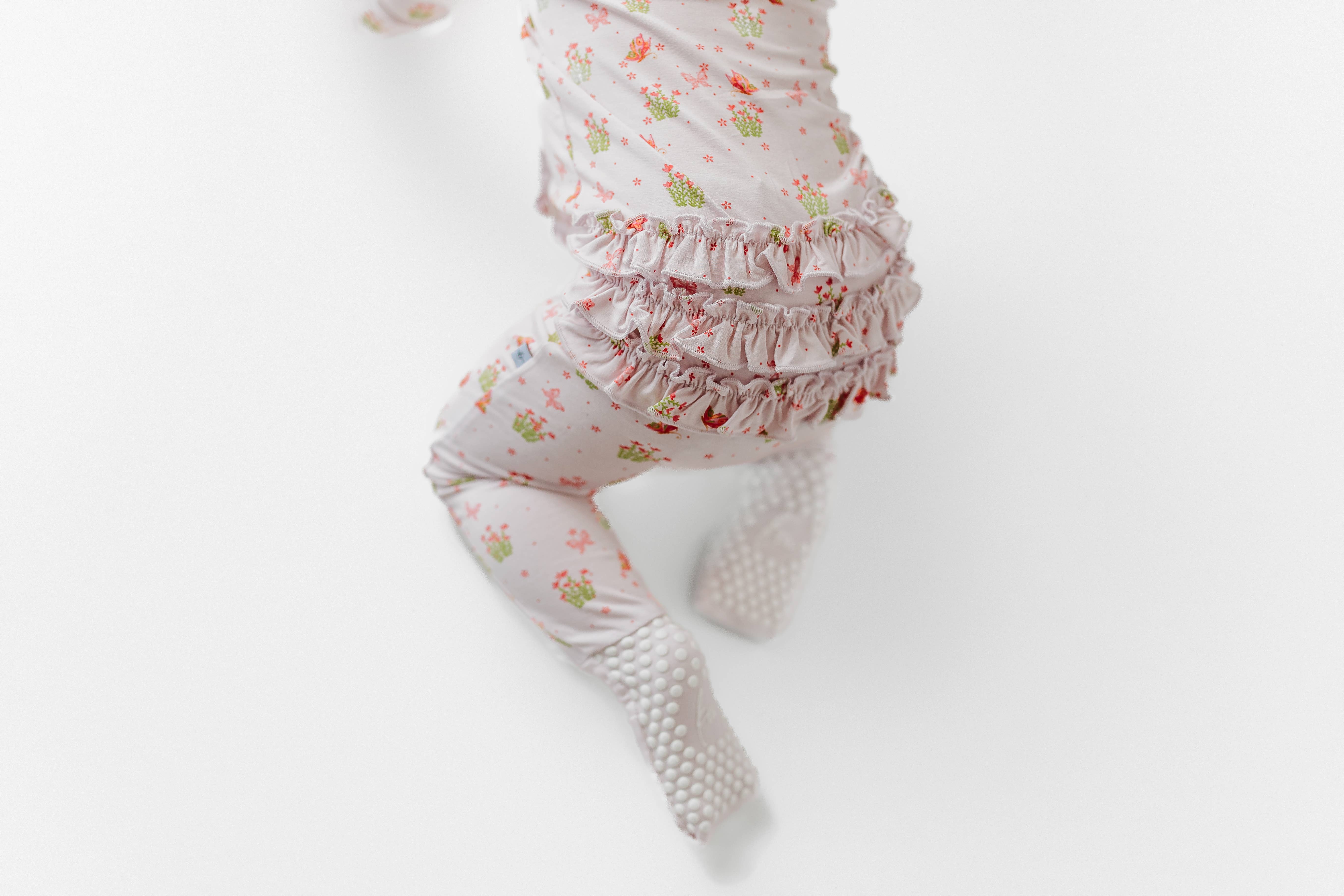 Kenna & Mav - Wholesale Jumpsuit - Baby - Enchanted Ruffle Butt Bamboo Onesie1