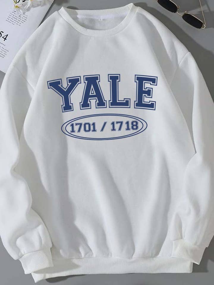 M8199-SW YALE grafiska tröjor för wholesale av HARANG