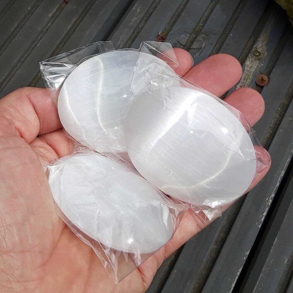 Shamans Crystal - Wholesale Spirituele steen/kristal - Selenietpalmstenen, Selenite Smooth, Selenite Selenite4