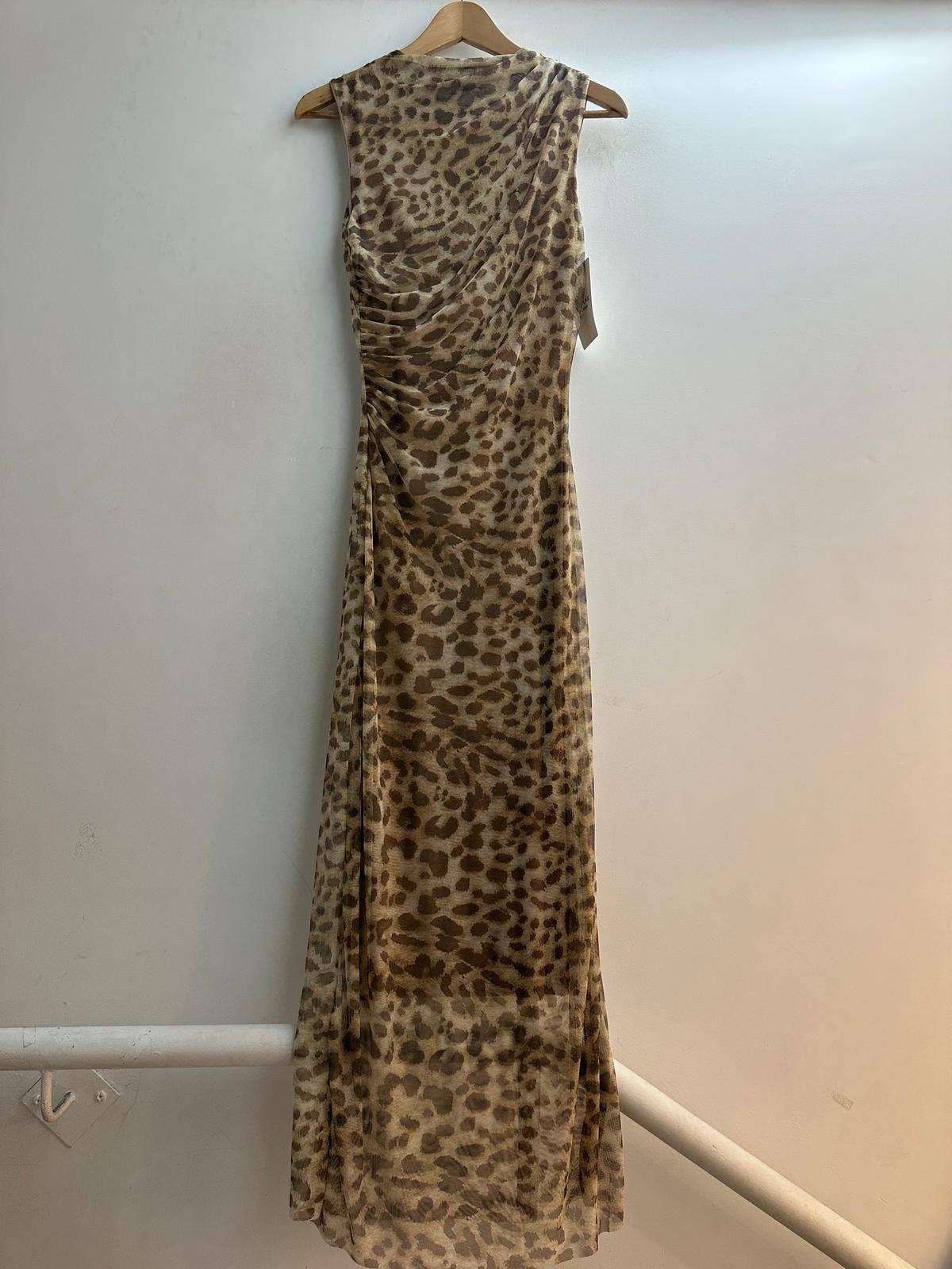 LORIANE – Engroshandel Kjole - Dame – Lang leopardprint kjole med for5