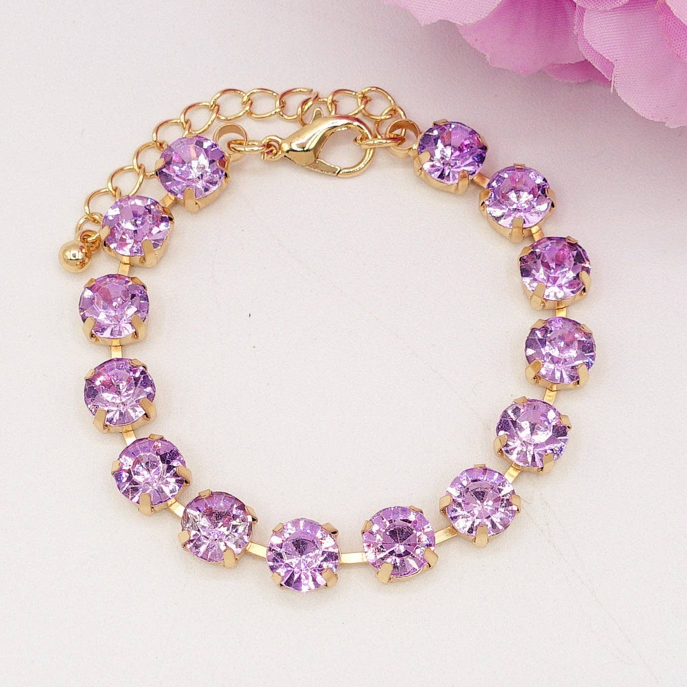 Daemon srls - Wholesale Tennis Bracelet - MICHELLE-BRACCIALE con pietre sfaccettate - LUCE COLLECTION13