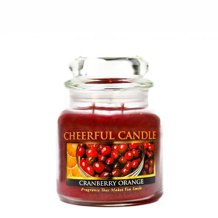 Cheerful Candle (16oz.) – Cranberry Orange for wholesale by A Cheerful Giver
